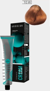 ABSOLUK 100ml, перманентная краска для волос, тон   10.W  extra light warm blonde