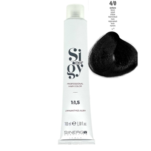 SINERGY Color  100ml , перманентная краска для волос, тон 4/0 Chestnut
